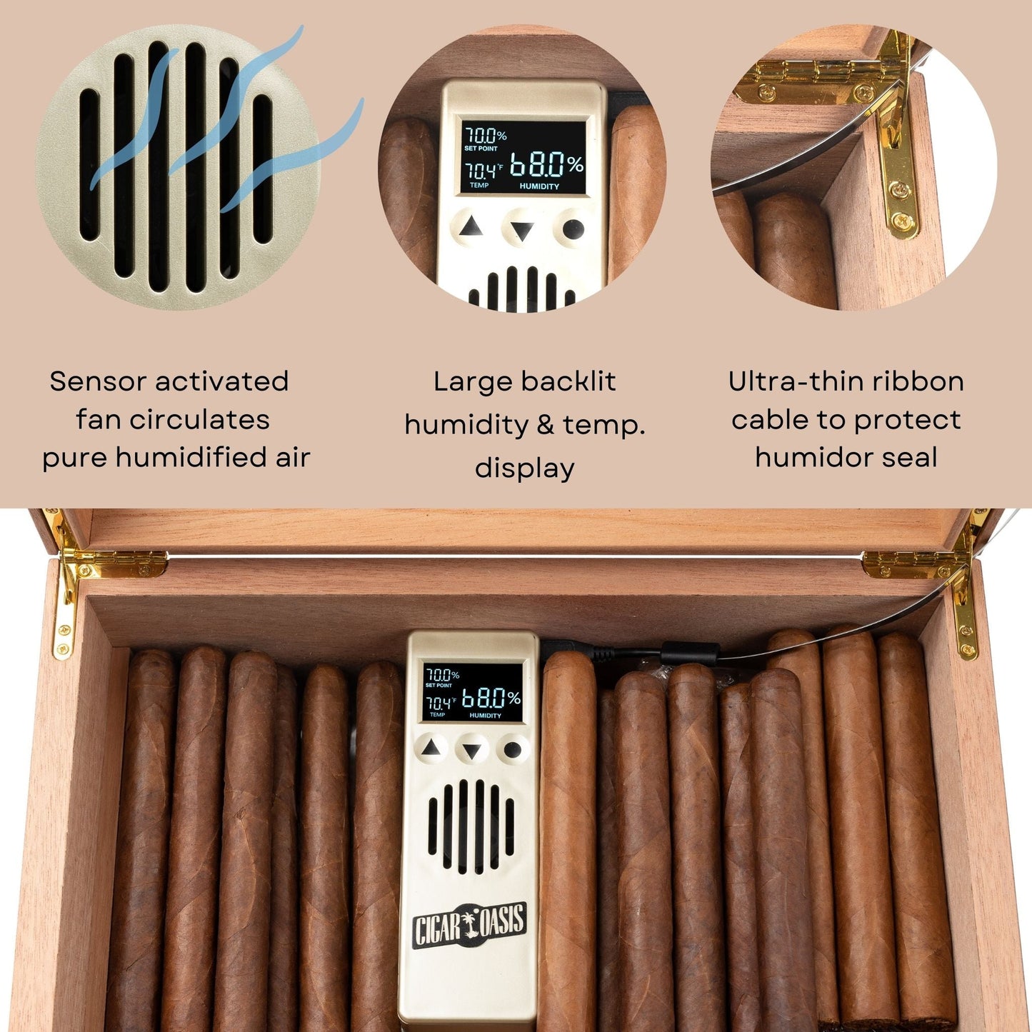 Cigar Oasis Excel 3.0 Electronic Humidifier-Humidor Accessories-Cigar Oasis-Cigar Oasis